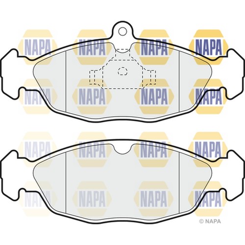 Brake pads set for opel - set,