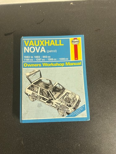 Vauxhall nova haynes manual - vauxhall,