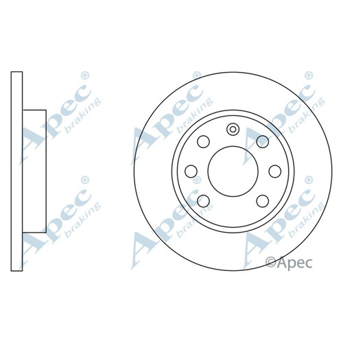 Brake discs solid for opel - 2x,