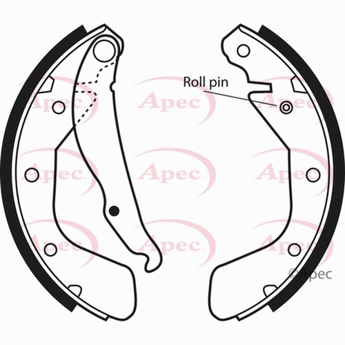 Brake shoes set - opel, corsa