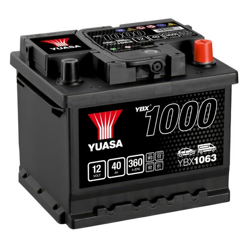 Yuasa car battery 12v - yuasa, 40ah