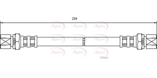 Apec rear brake hose - rear,