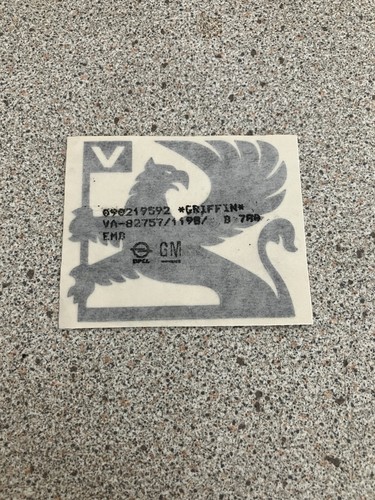 Vauxhall griffin decal - vauxhall,
