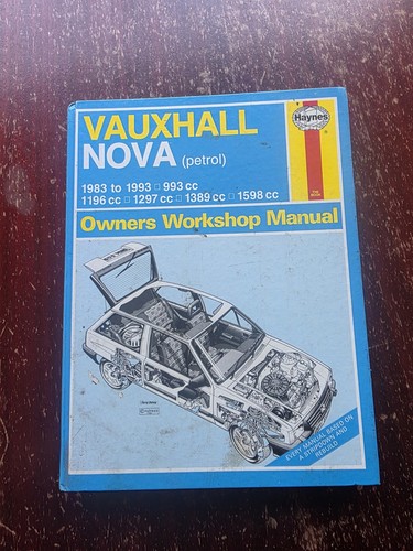 Vauxhall nova haynes - nova, manual