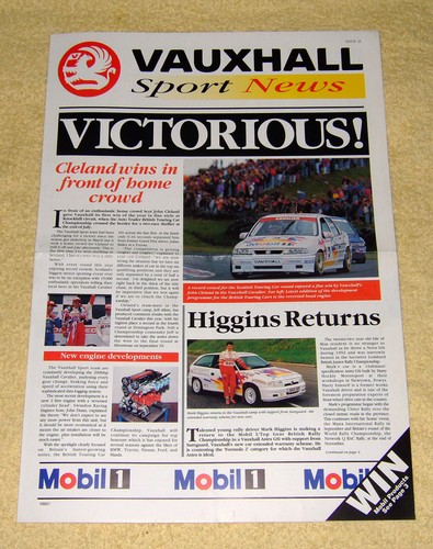 Vauxhall sport news issue - vauxhall,