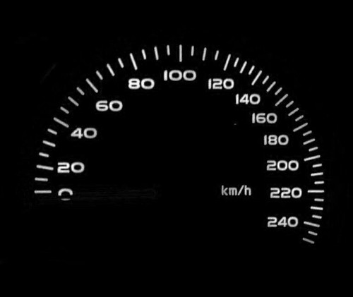 White led dash speedo kit - white, set