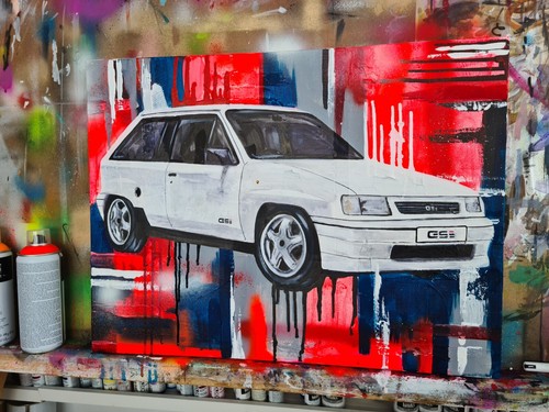 Vauxhall nova gsi white car - nova,