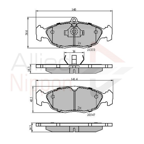 Brake pads set - brake,