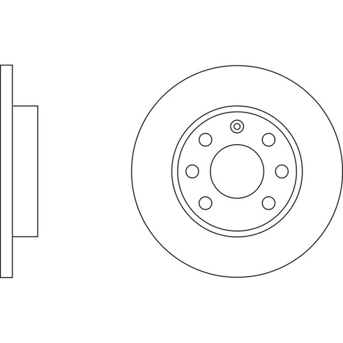 Brake discs solid for opel - brake,