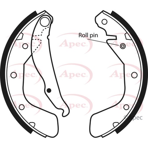 Brake shoes set for vauxhall - shoes,