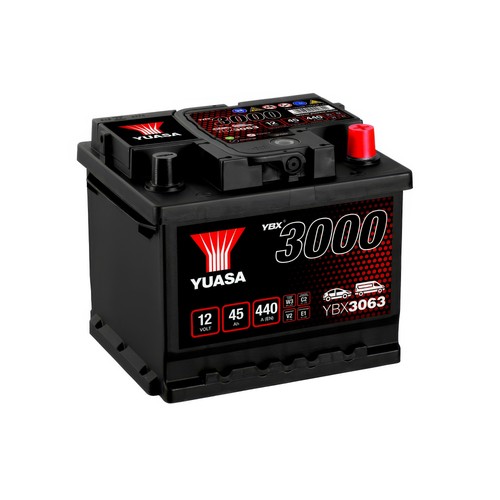 Yuasa car battery - 12v, 45ah