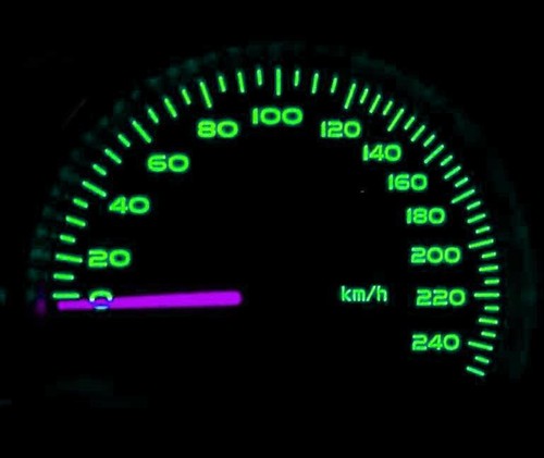 Green led dash speedo kit - kit, set