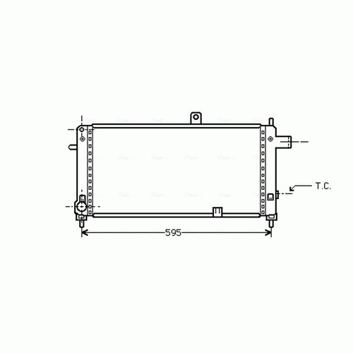 Radiator for opel - radiator, a